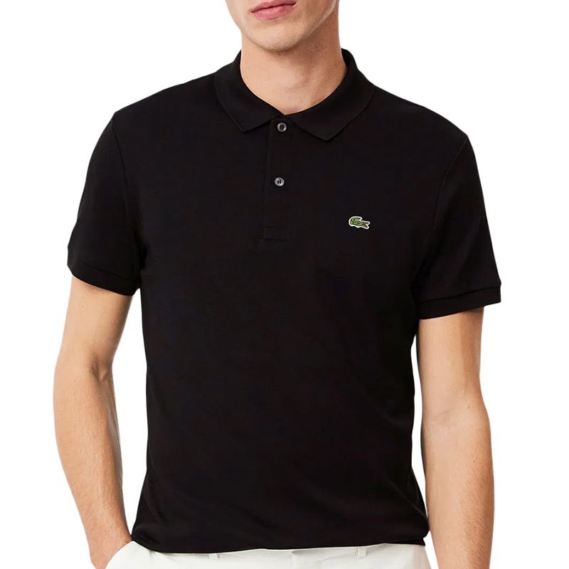 Koszulka Lacoste Cotton Shirt Regular Fit DH2050-031 - czarna