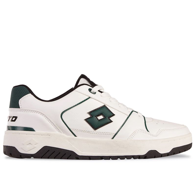 Buty unisex Lotto Boxscore 2400580U-1060 - biało-zielone