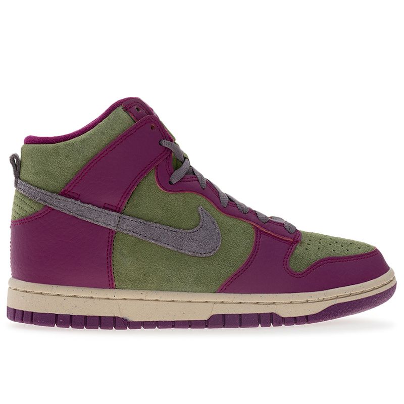 Buty damskie Nike Dunk High FB1273-500 - fioletowo-zielone