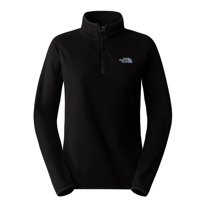 Bluza damska The North Face 100 Glacier 1/4 Zip Fleece 0A855M4H01 - czarna