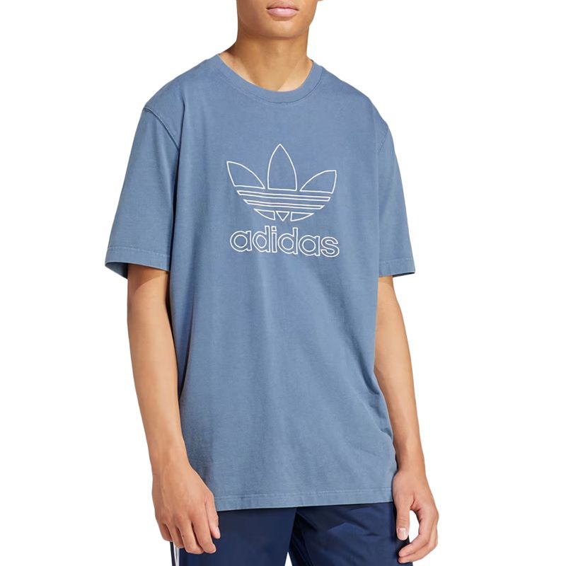 Koszulka adidas Originals Adicolor Outline Trefoil IR8002 - niebieska