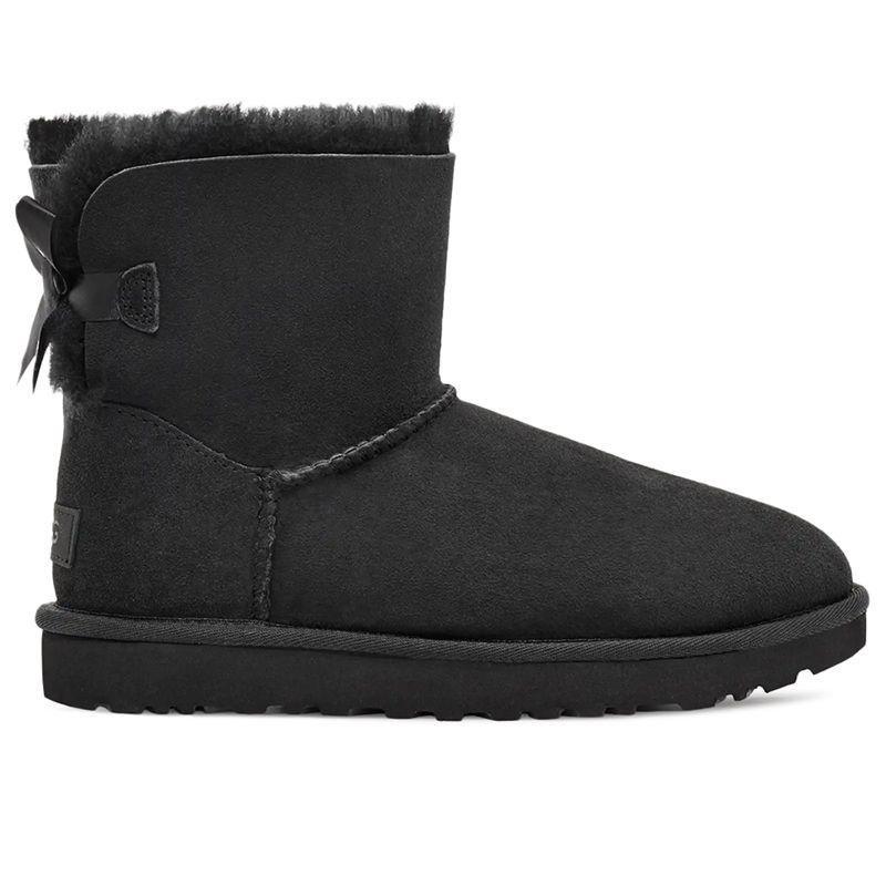 Buty damskie UGG W Mini Bailey Bow II 1016501-BLK - czarne