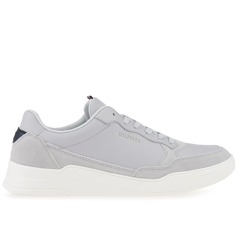 Buty Tommy Hilfiger Elevated Cupsole Leather Mix FM0FM04358-PSU - szare