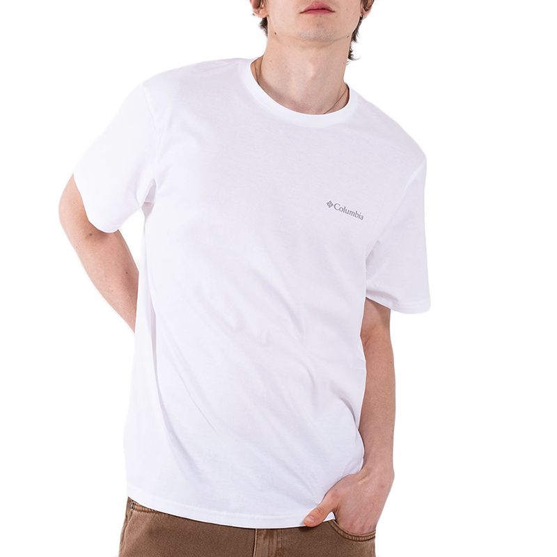 Koszulka męska Columbia CSC Basic 2154991100 - biała