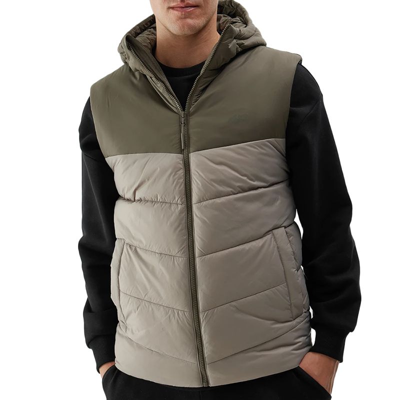 Bezrękawnik 4F Wss24tvjam10043s - Zielony Męski Średni