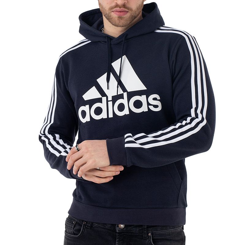 Bluza adidas Essentials Fleece 3-Stripes Logo Hoodie H14642 - granatowa