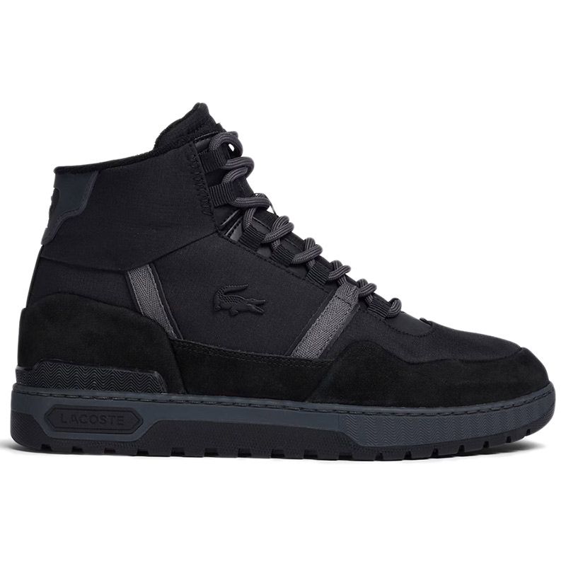 Buty Lacoste T-Clip Winter Mid Textile and Leather Trainers 744SMA0065-237 - czarne