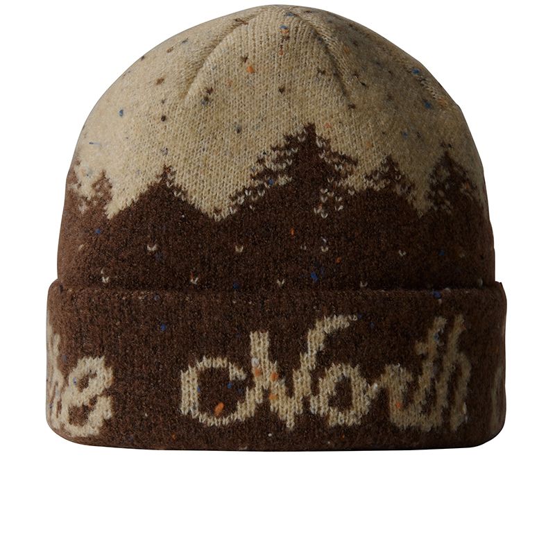 Czapka The North Face Cabin Mountainscape 0A887V9GI1 - brązowa