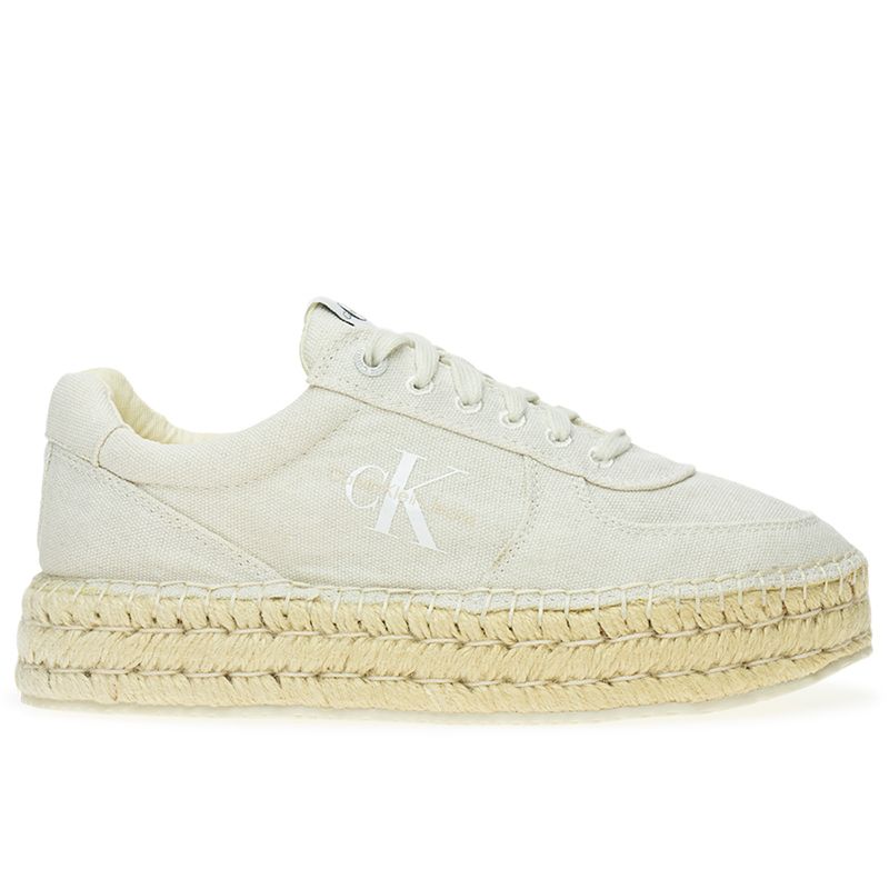 Buty Calvin Klein Espadrille Sneakers CS BTW YW0YW01437-0F9 - beżowe