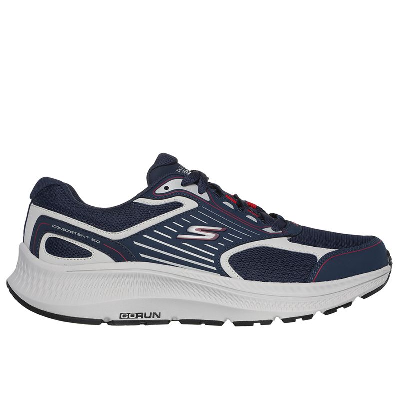 Buty męskie Skechers GOrun Consistent 2.0 220866NVRD - granatowe