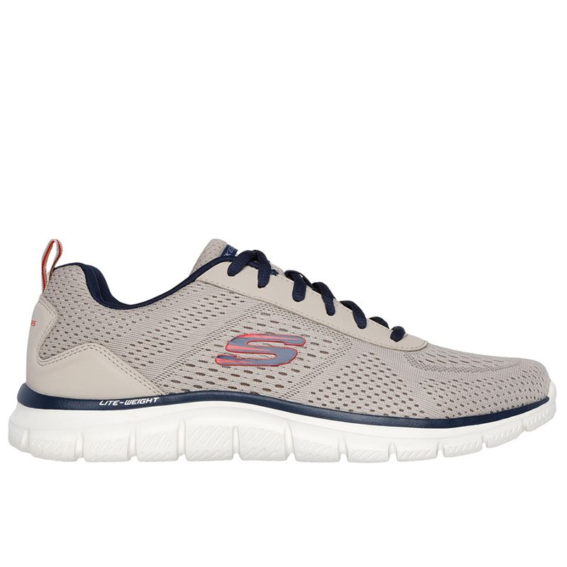 Buty męskie Skechers Track Lesher 232758TPNV - beżowe