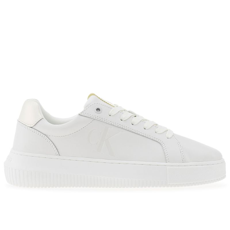 Buty Calvin Klein Chunky Cupsole Laceup Lth Wn YW0YW01202-01T - białe