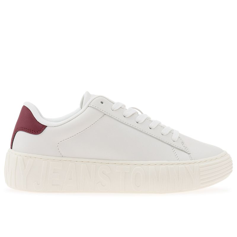 Buty Tommy Jeans TJW New Cupsole Leath LC EN0EN02273-YBL - białe