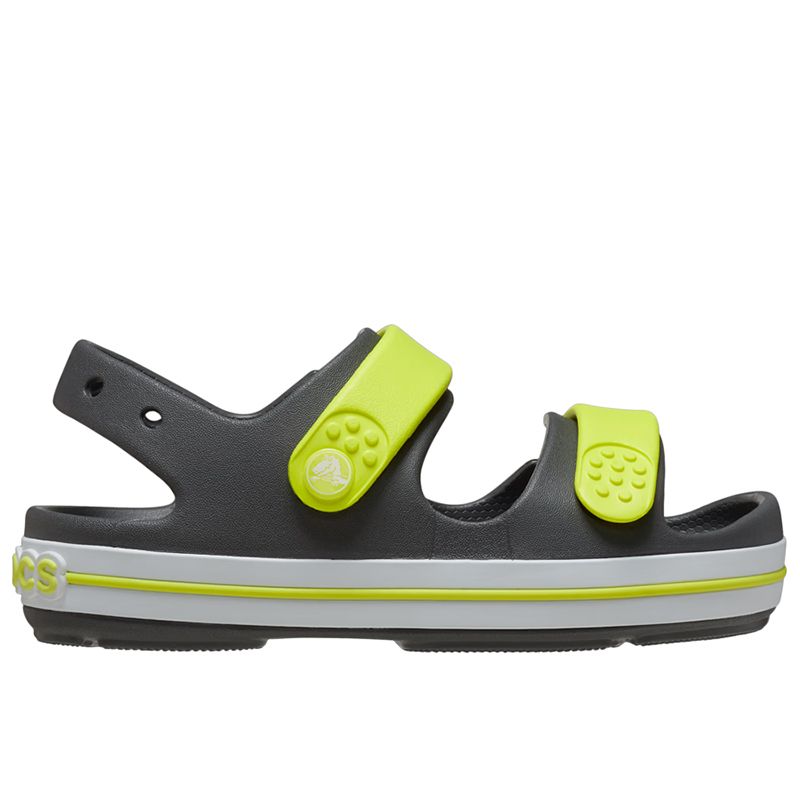 Sandały dziecięce Crocs Crocband Cruiser Sandal 209423-1NJ - szare