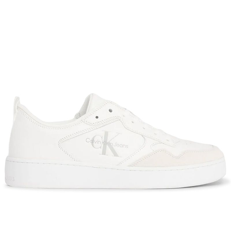 Buty Calvin Klein Basket Cupsole Lth ML YM0YM00574-0K4 - białe