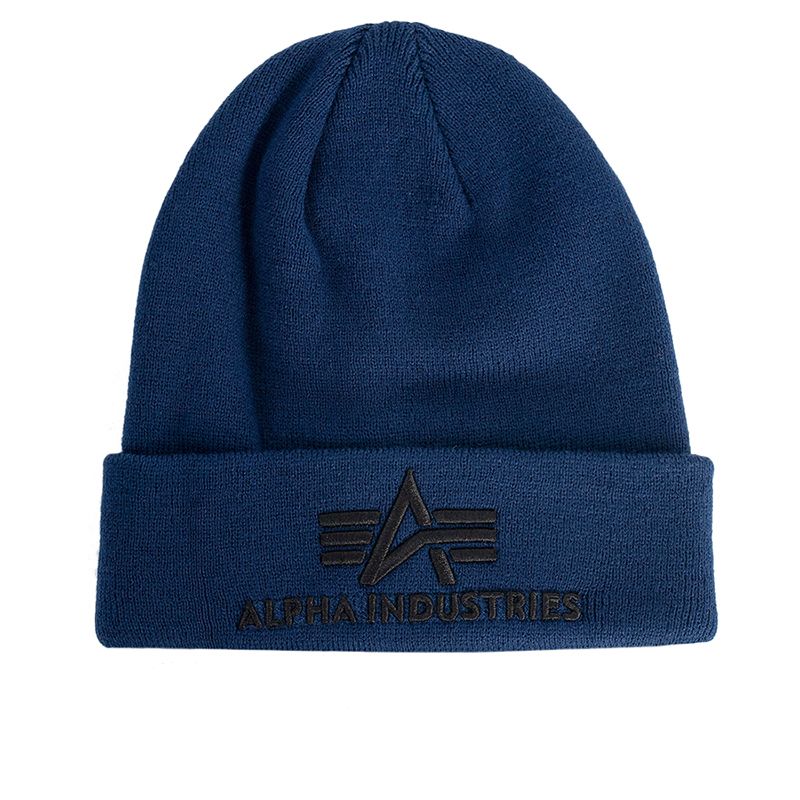 Czapka Alpha Industries 3D Beanie 16891007 - niebieska